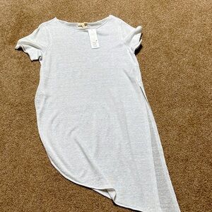 Eileen Fisher White Bateau Neck Linen Knit Tunic NWT SP